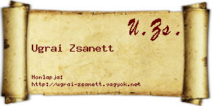 Ugrai Zsanett névjegykártya