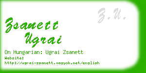 zsanett ugrai business card